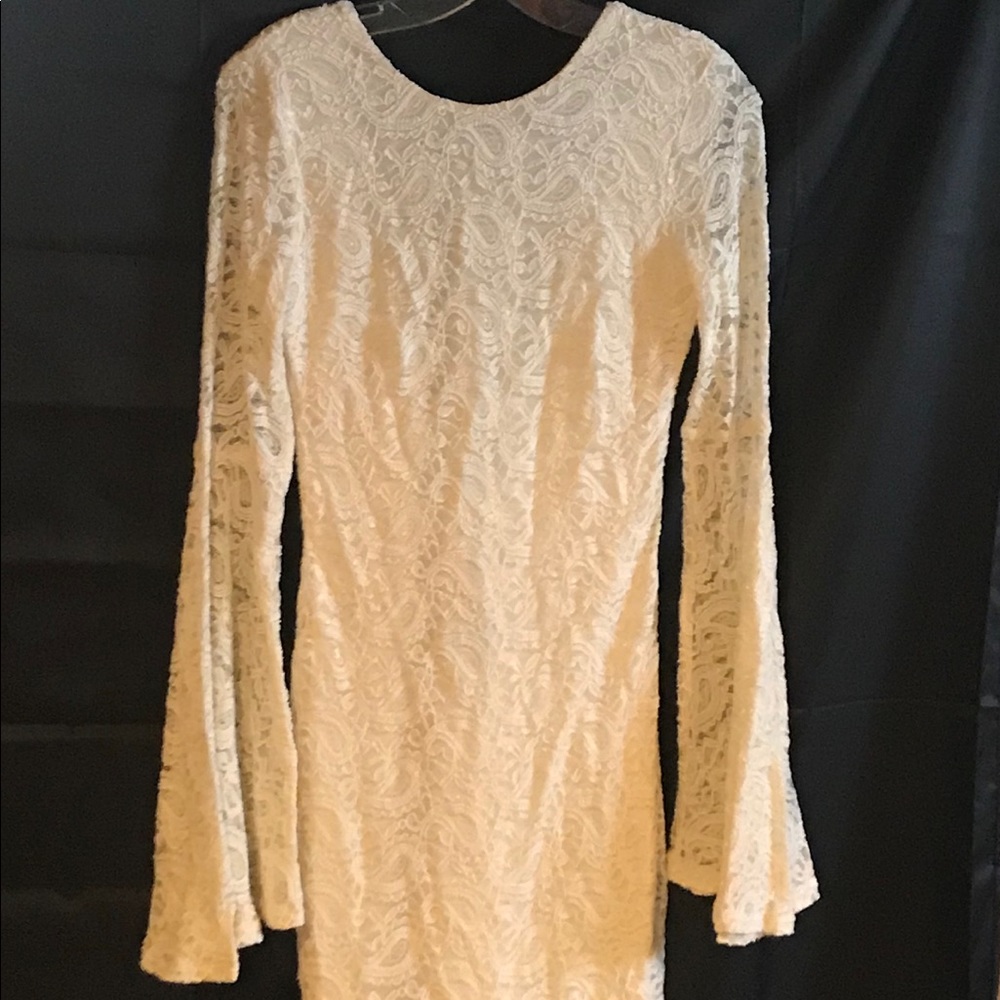 H&M Lace Ivory Dress with Scoop Back (NWT)